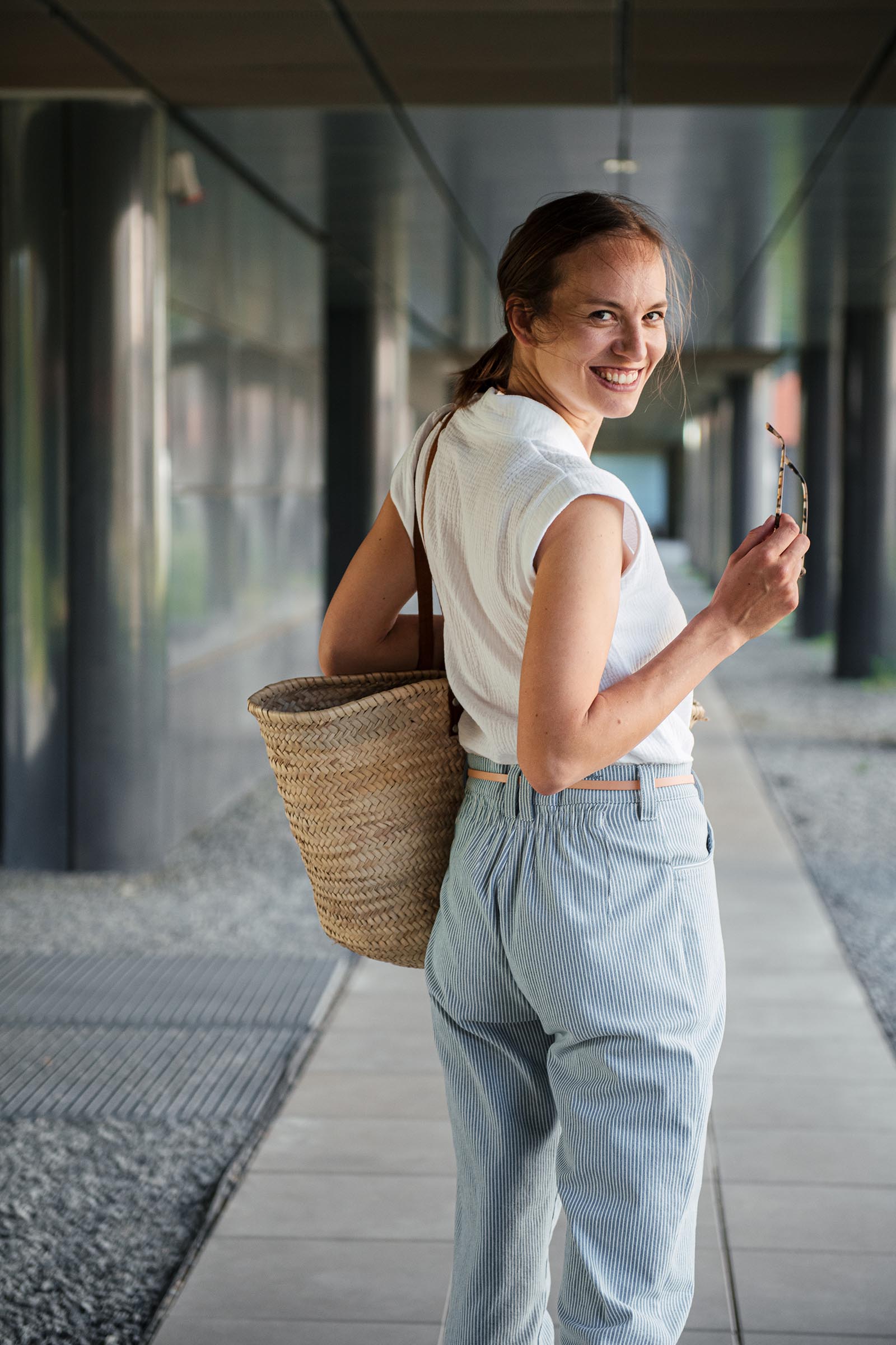 pants & shorts Gala blue stripe