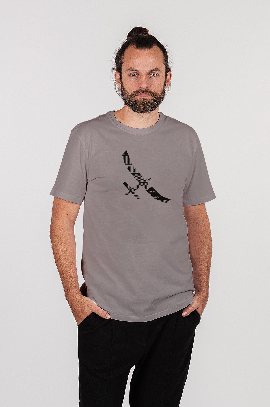 men t-shirt Glider sand