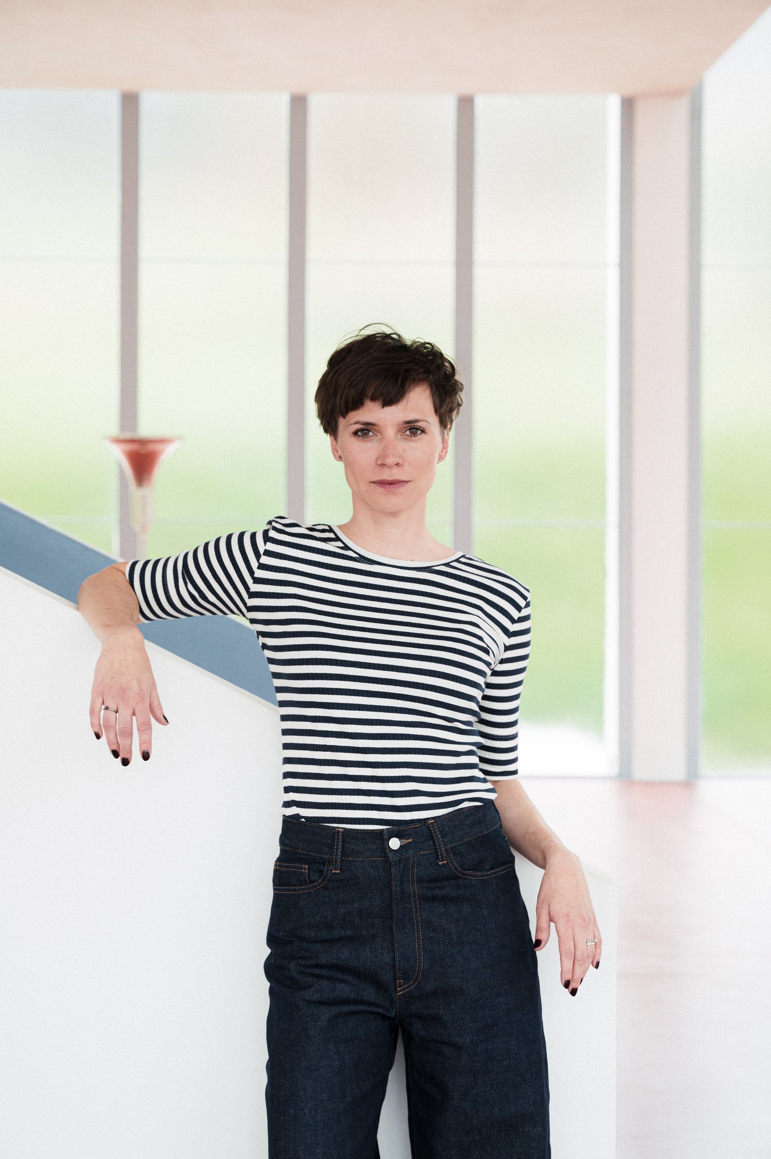 t-shirt and shirt Fiona navy stripe