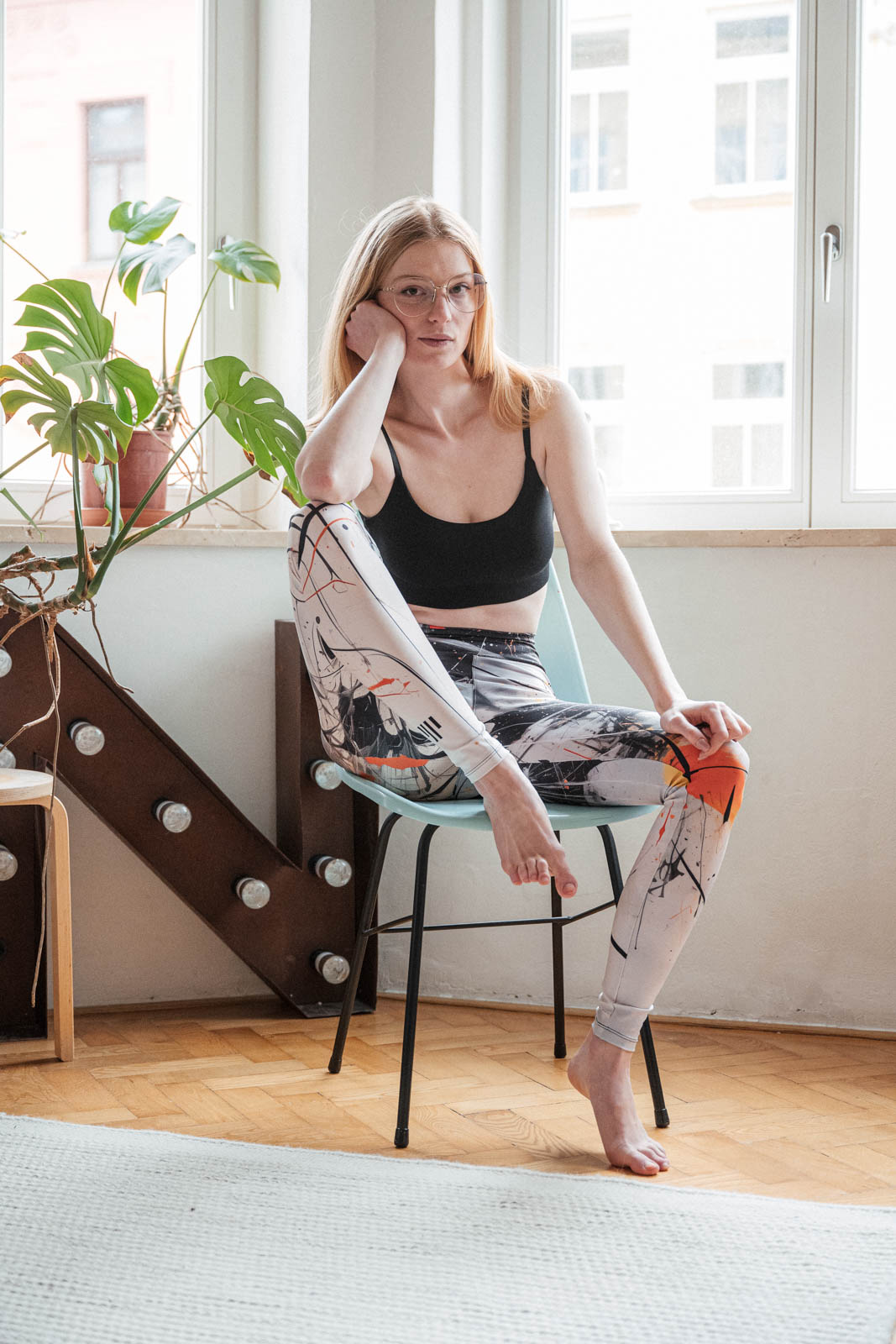functional leggings Expressionism Pastels