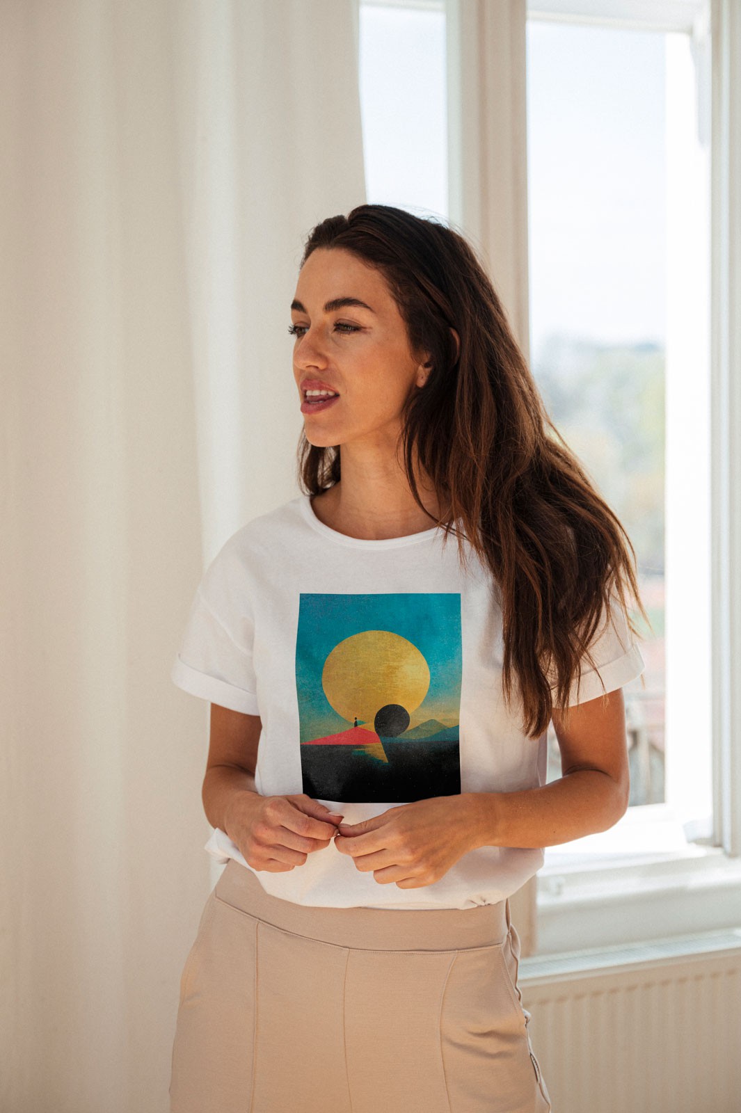 t-shirt and shirt Prince white