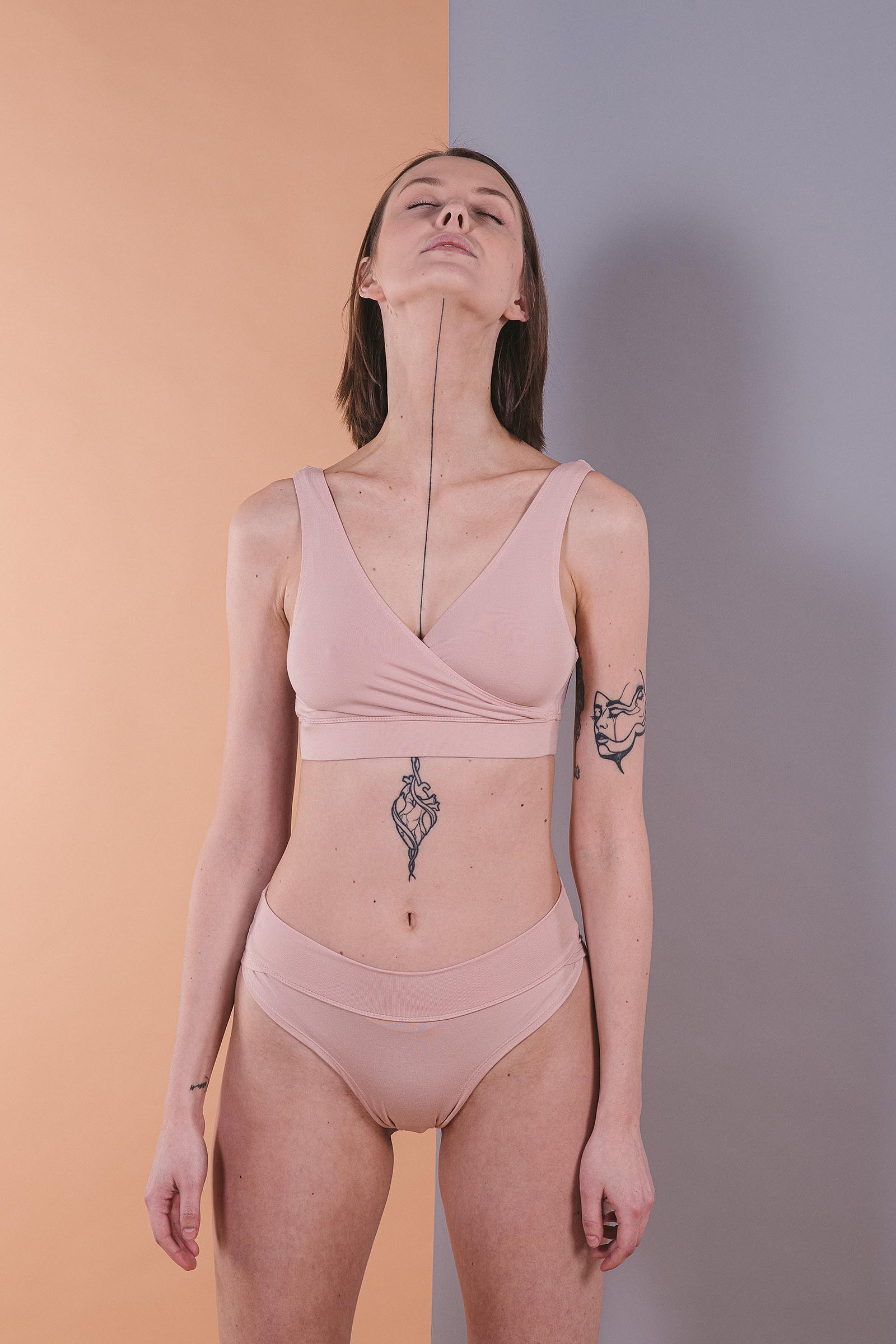 Bambusov prdlo Joana nude pink