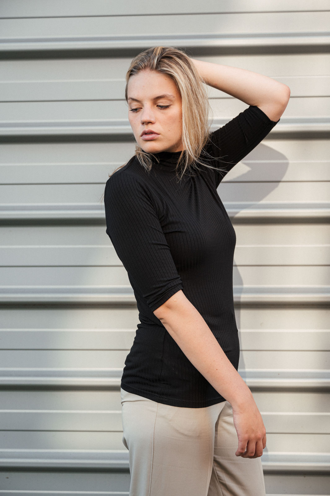 Rolky Salma black rib