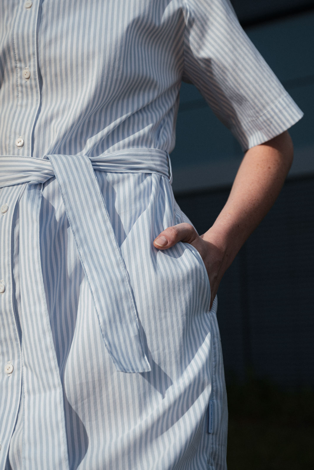 Dresses & skirts Gaby sky blue stripe poplin