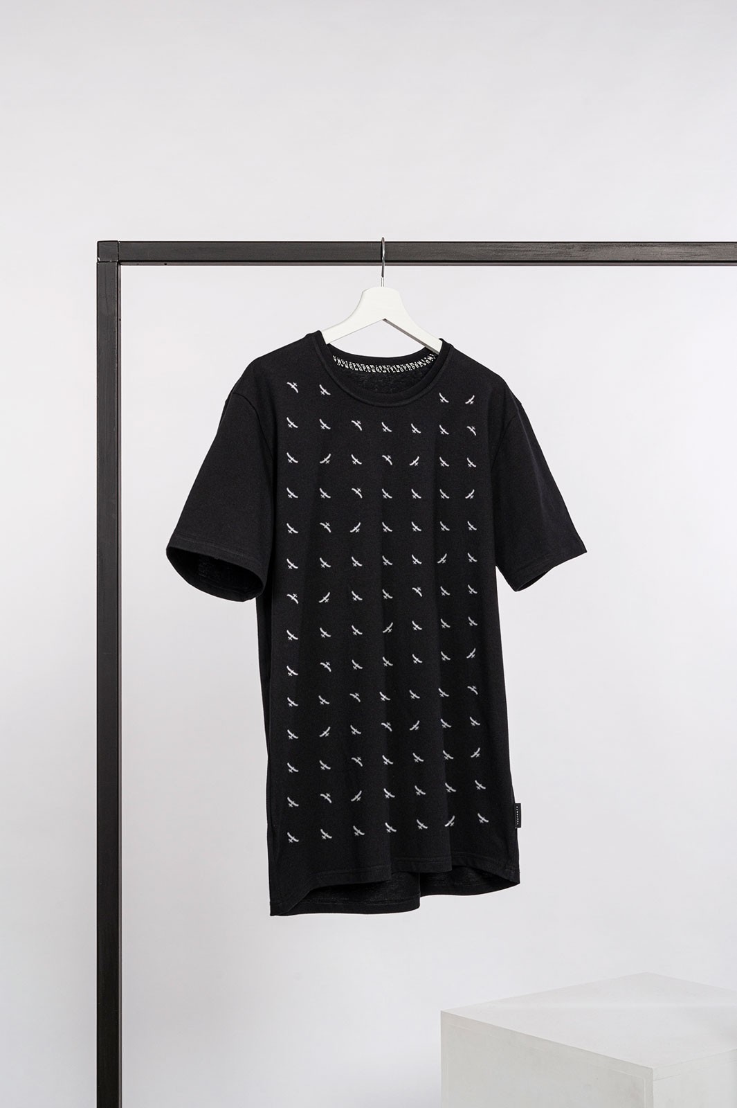 men t-shirt Grid black