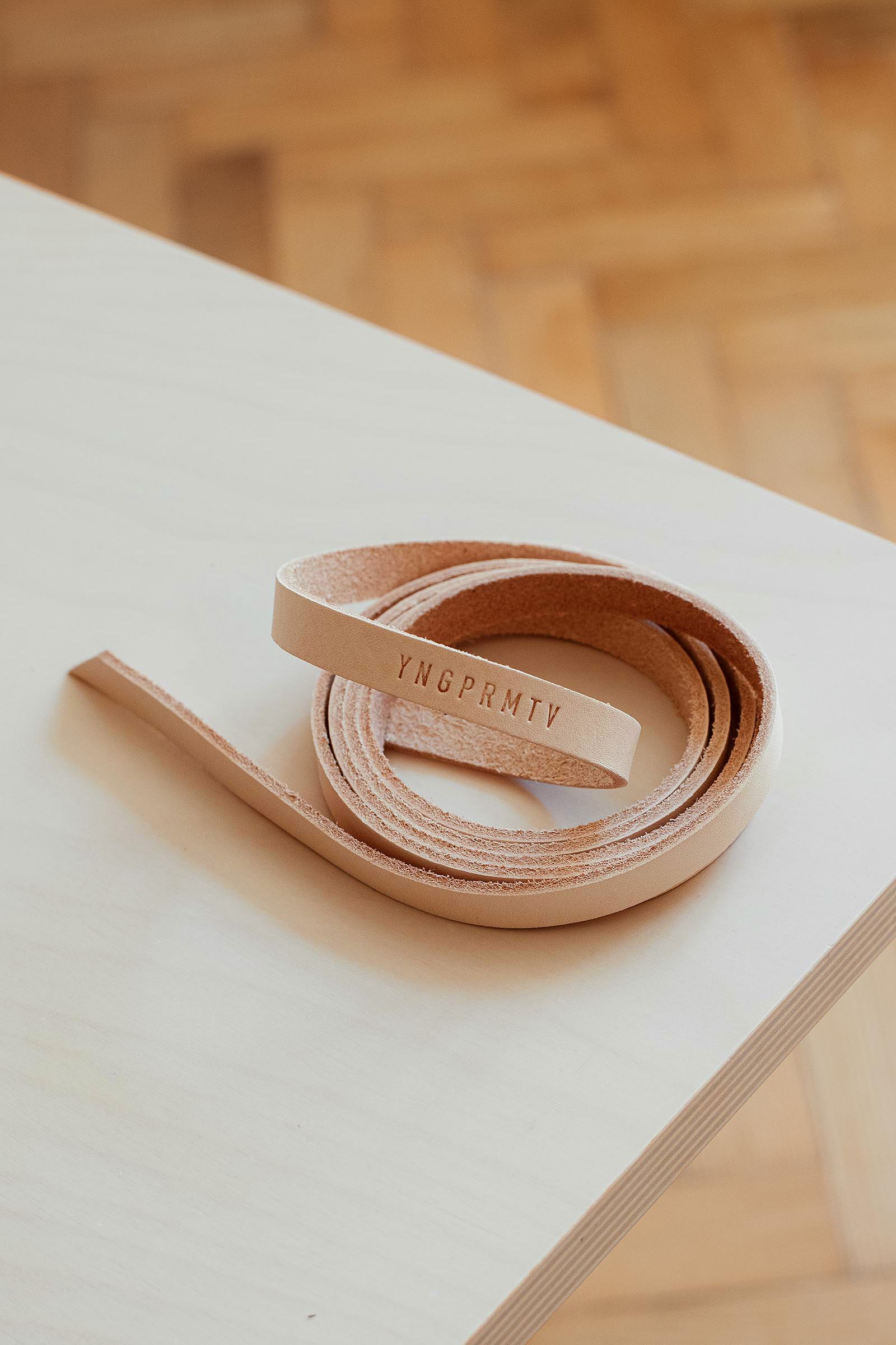 women yp belt natural leather