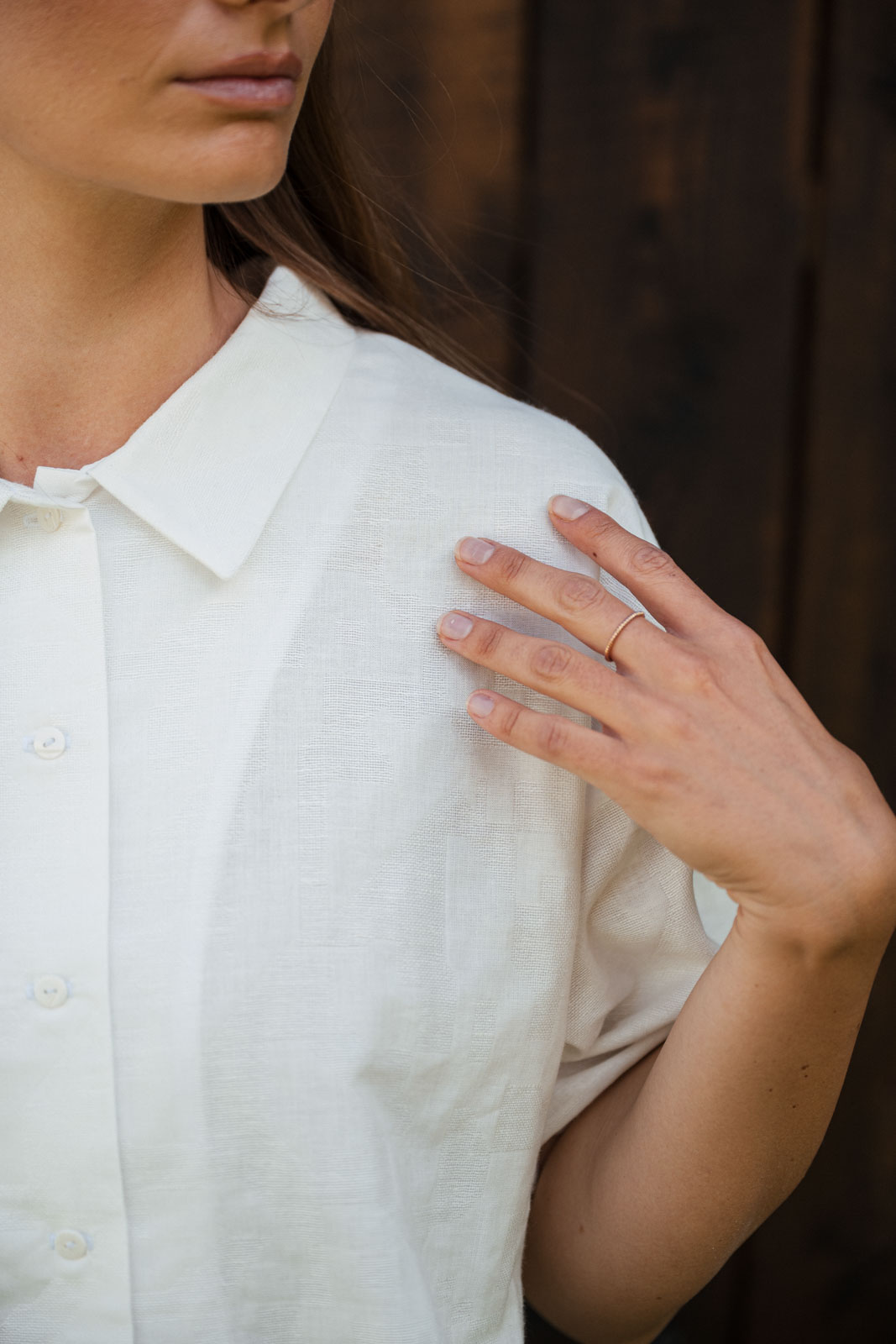 Shirts Uma white jacquard
