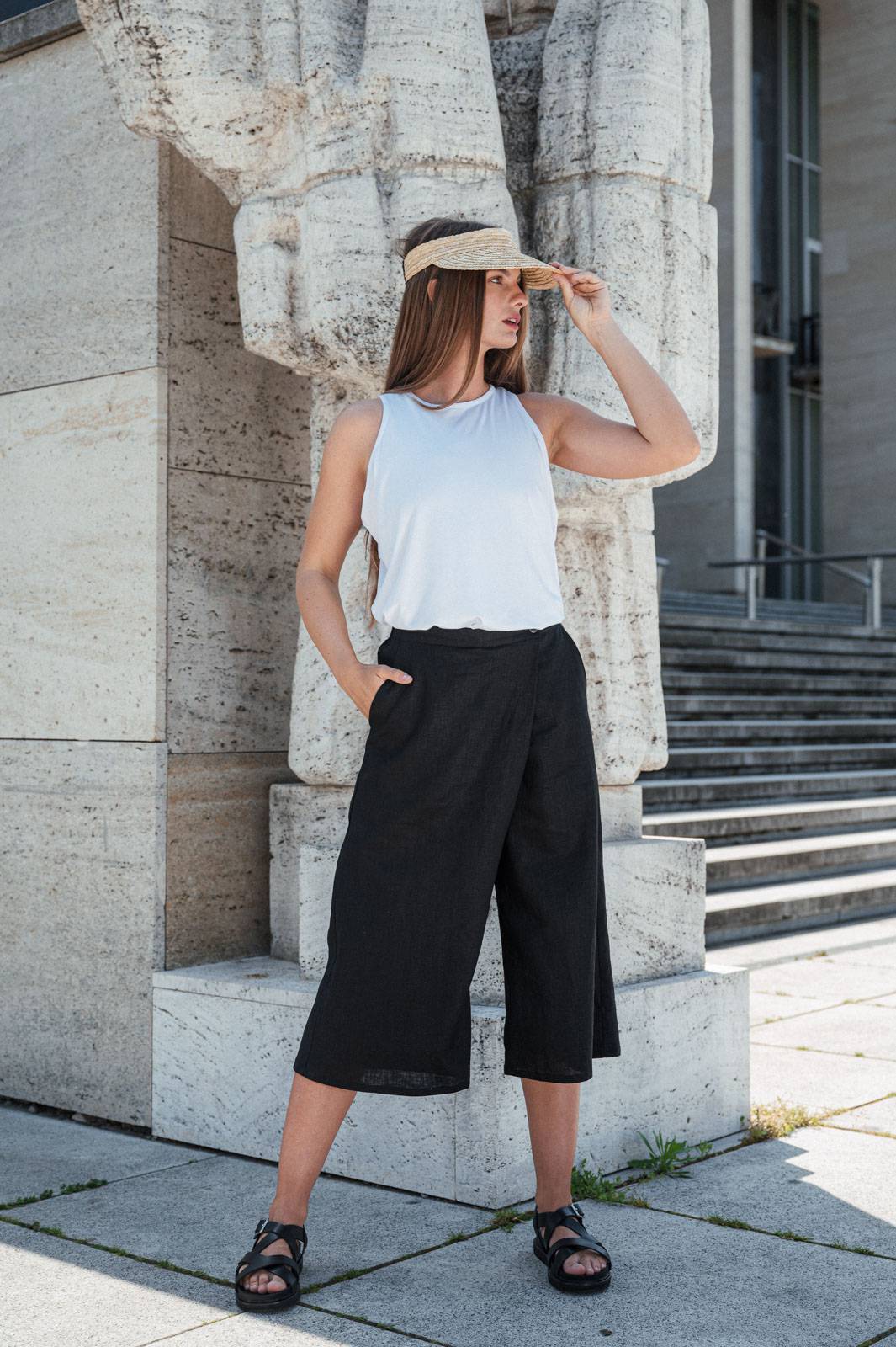 Pants Zulu black linen