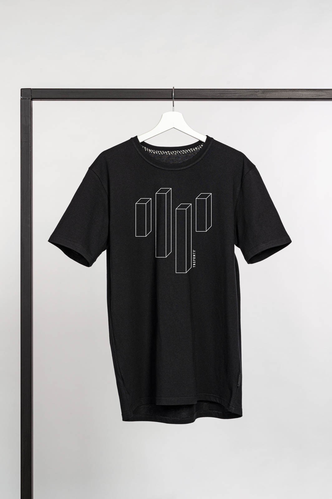 men t-shirt Blocks black