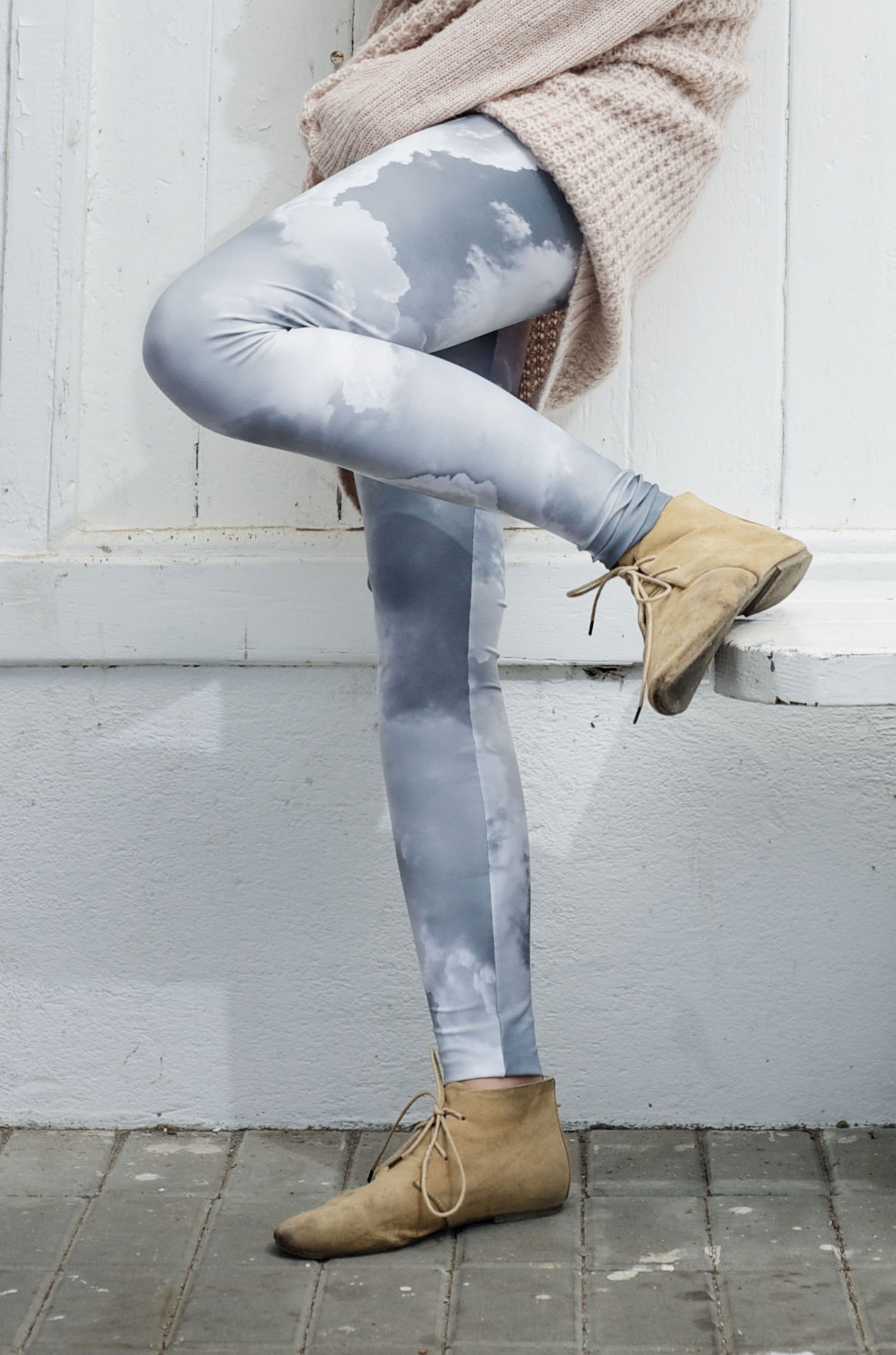 recycled leggings Clouds recy Grey