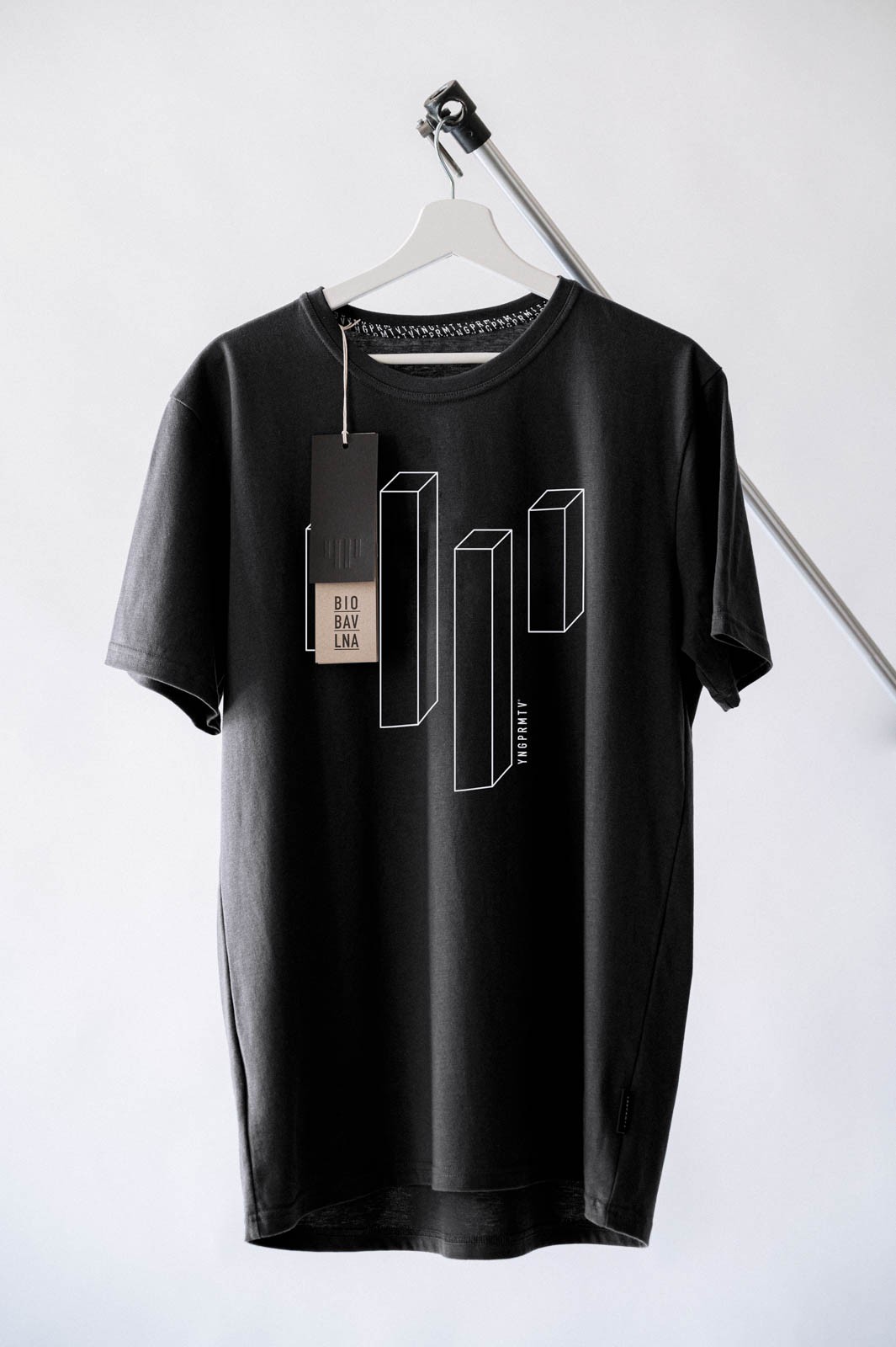 men t-shirt Blocks black