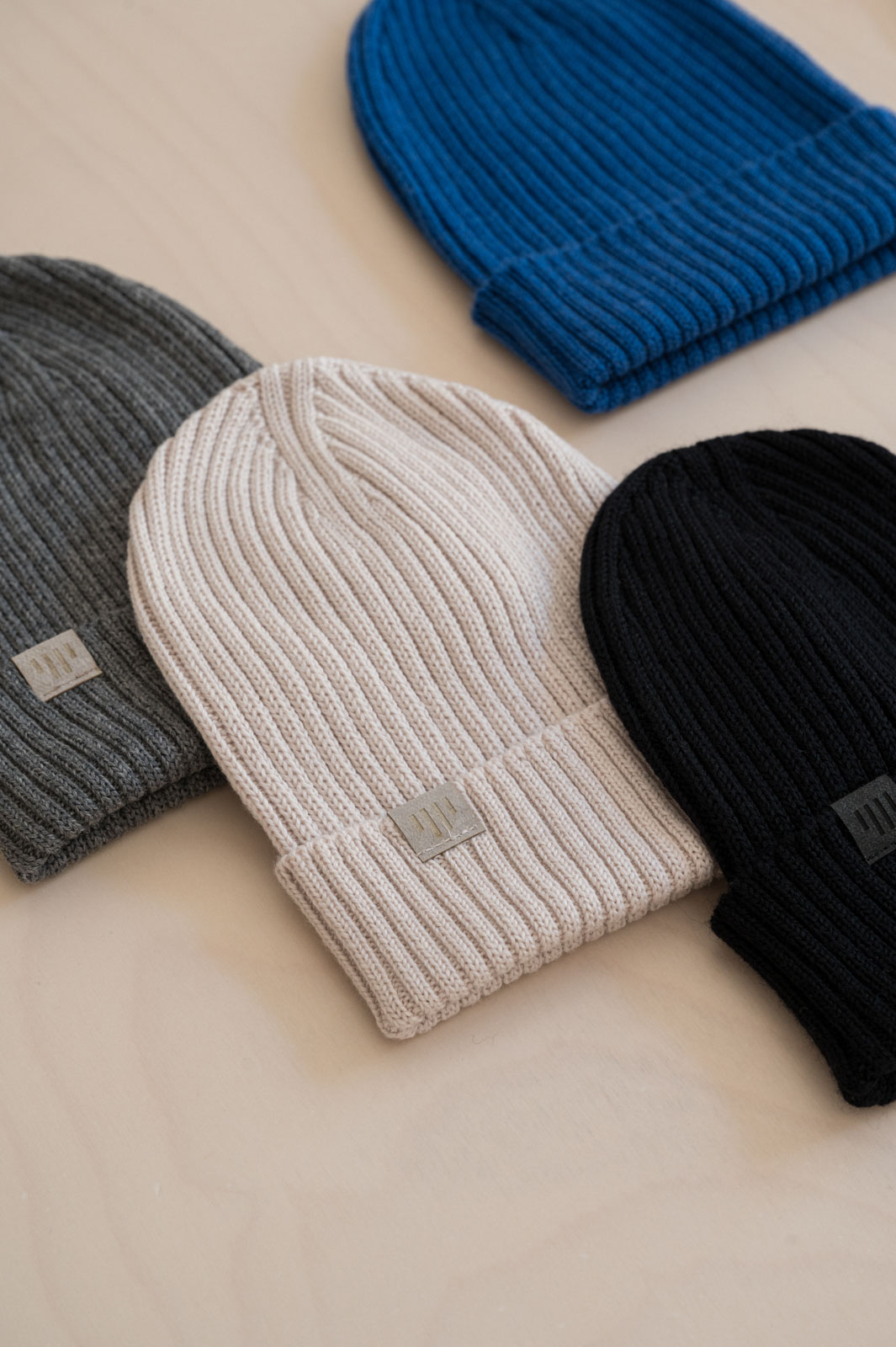 beanie merino Beanie rib merino stone