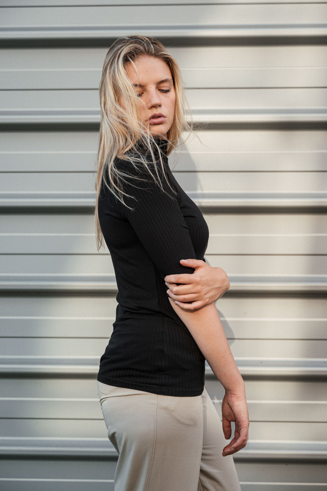 Rolky Salma black rib