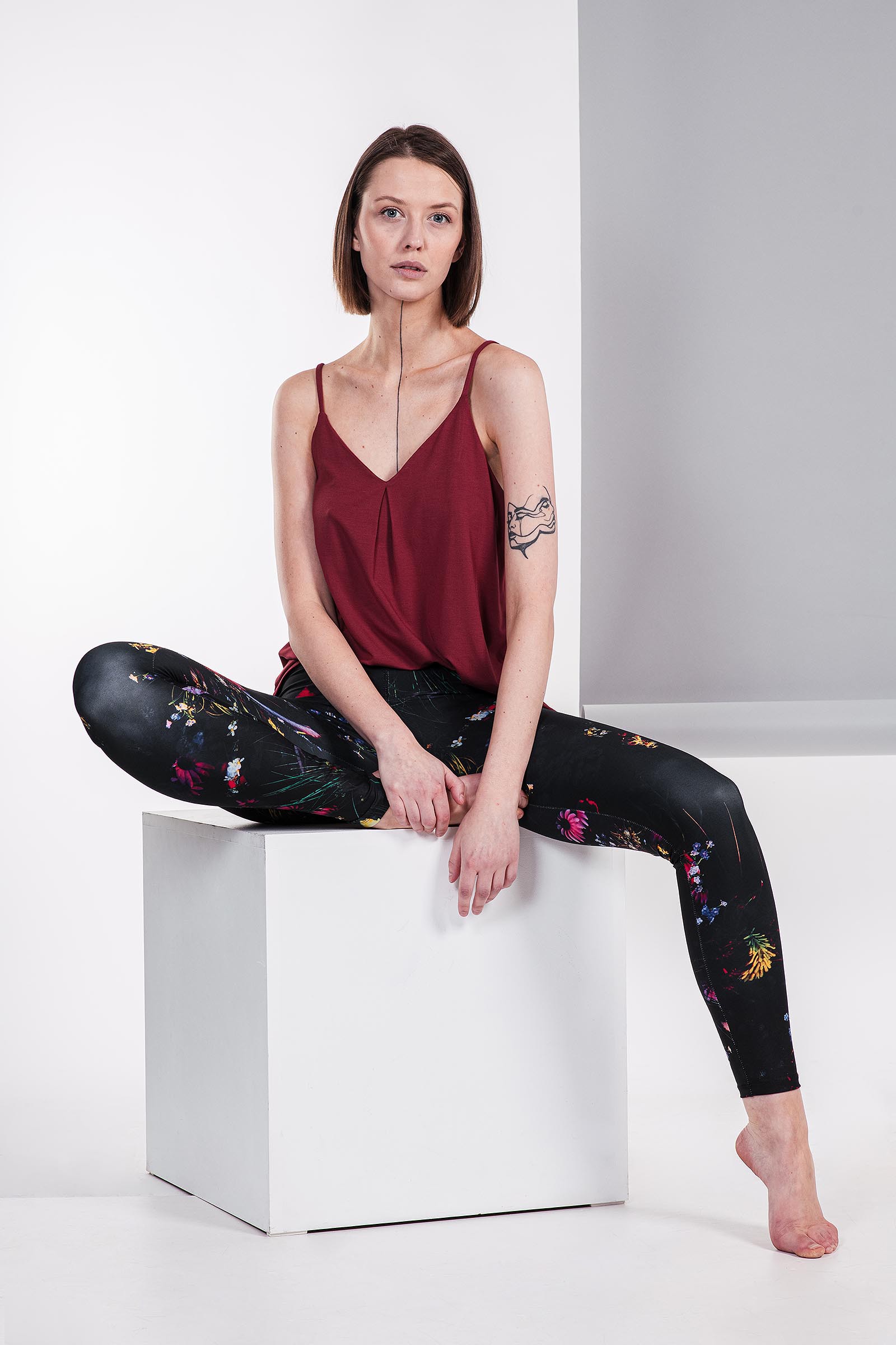 functional leggings Meadow flowers