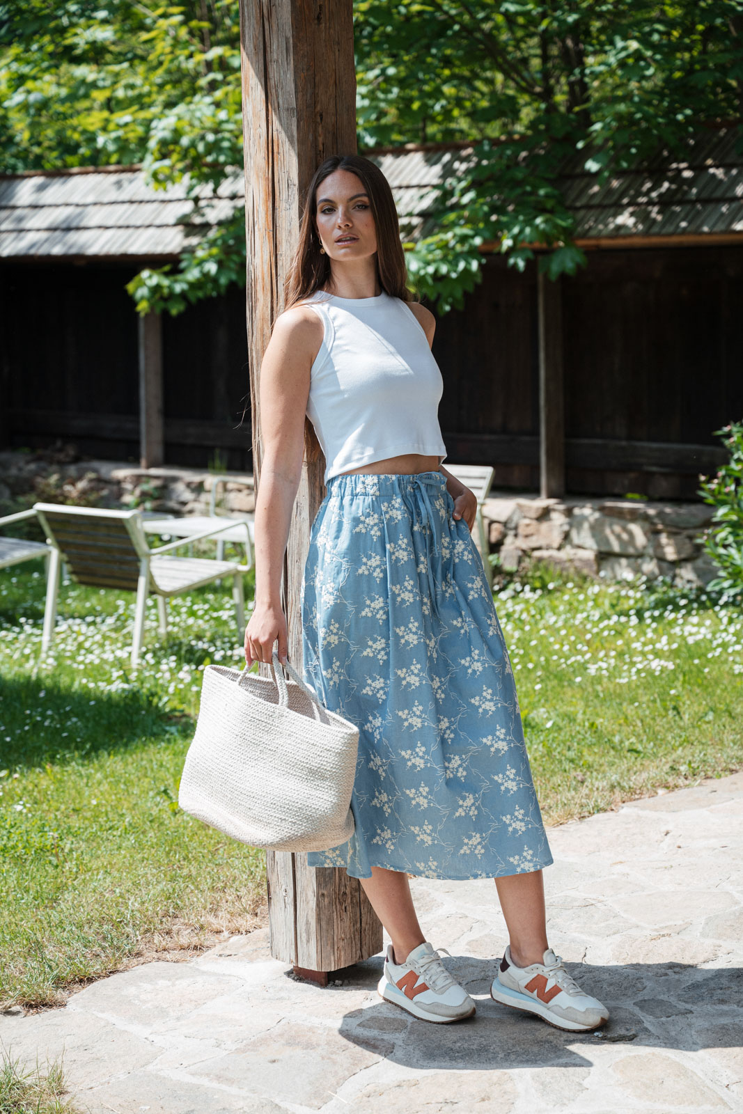 Dresses & skirts Nola blue embroidery jeans