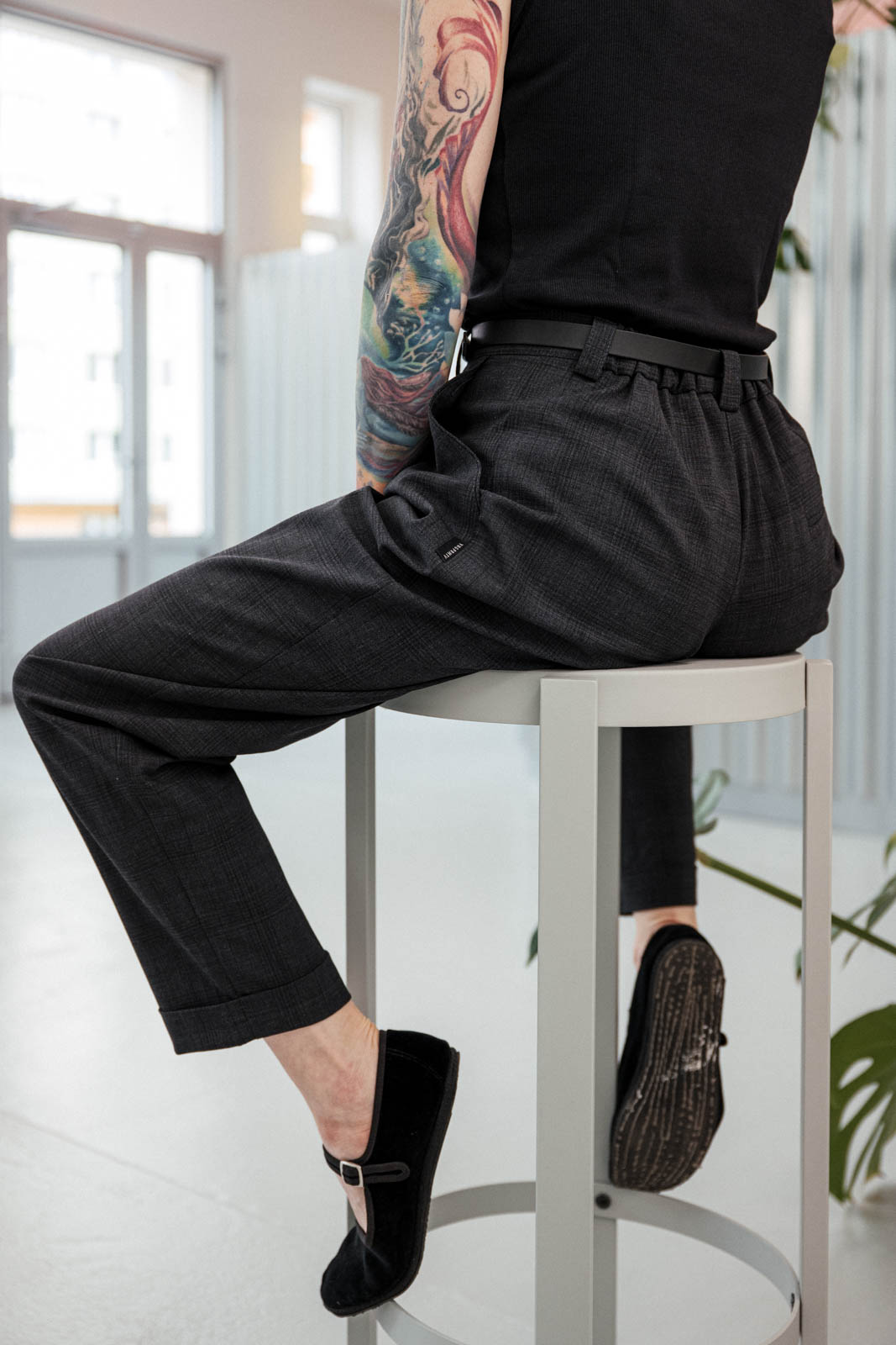 Pants & Shorts Emily virgin wool chesckered