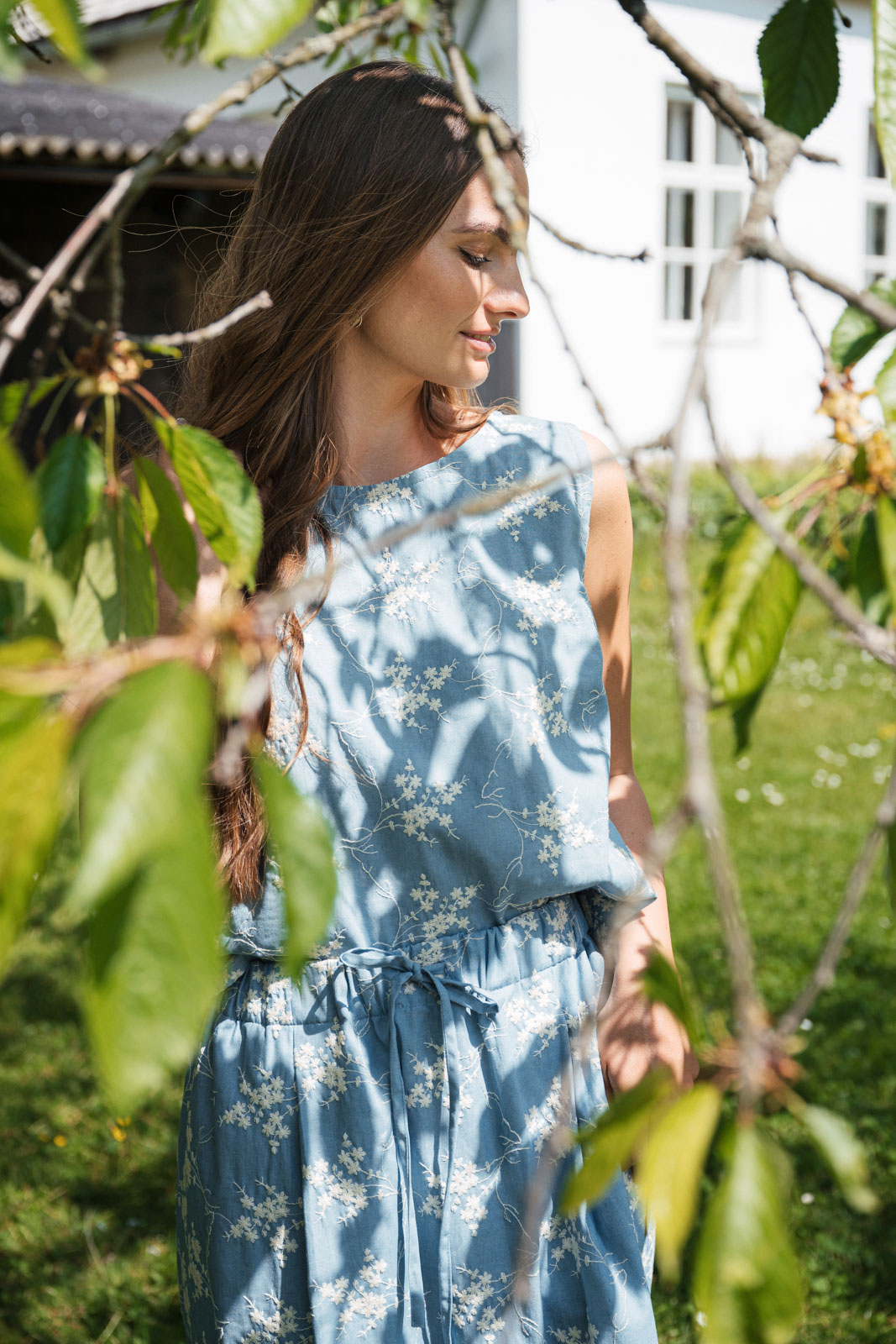 Dresses & skirts Nola blue embroidery jeans
