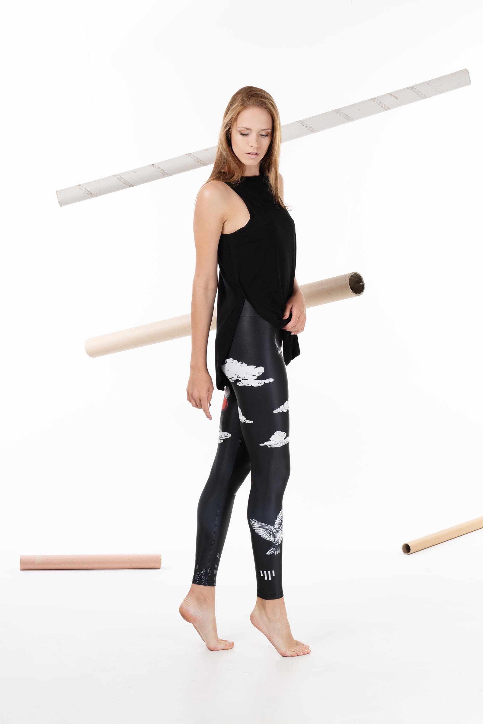 functional leggings Myokard black