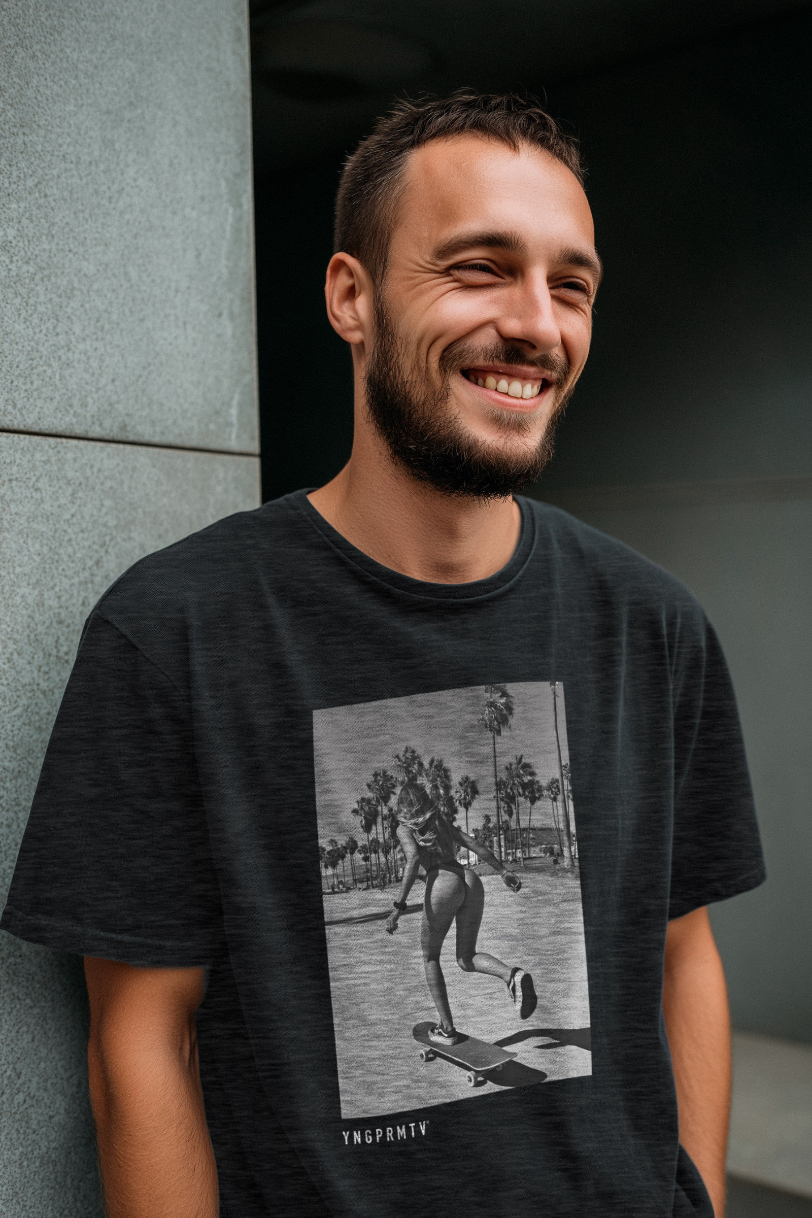 True Primitive edition Long Beach dark heather grey