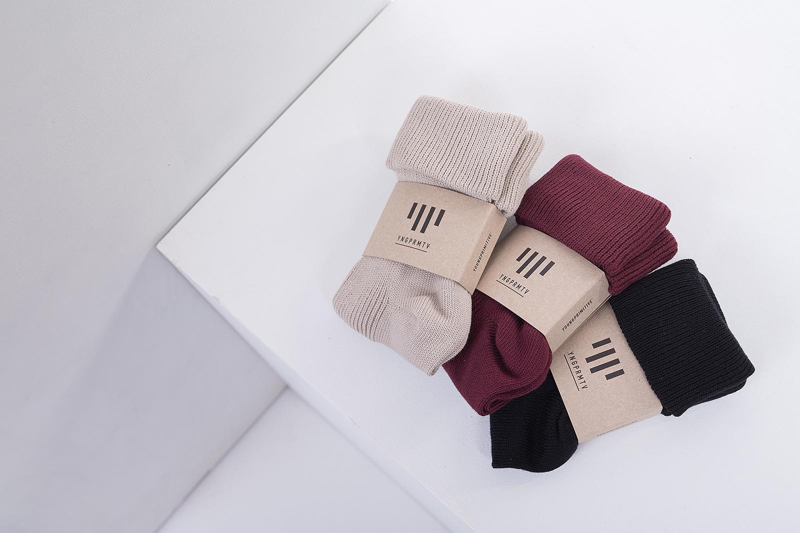 Socks Fusky Lusky wine red