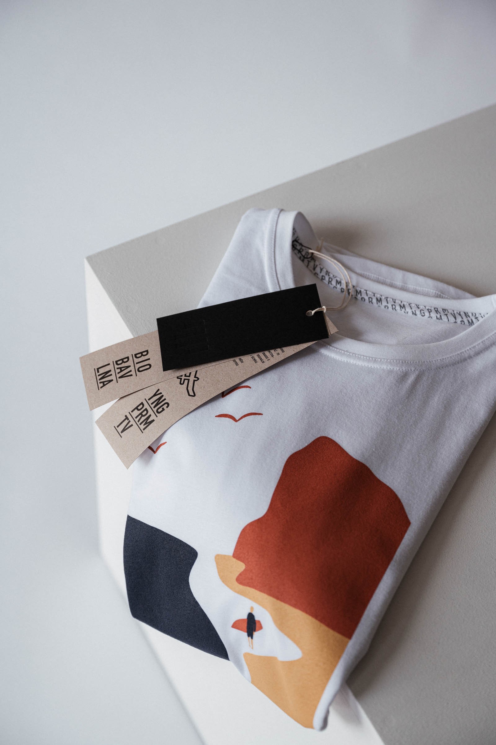 men t-shirt Miss beach white