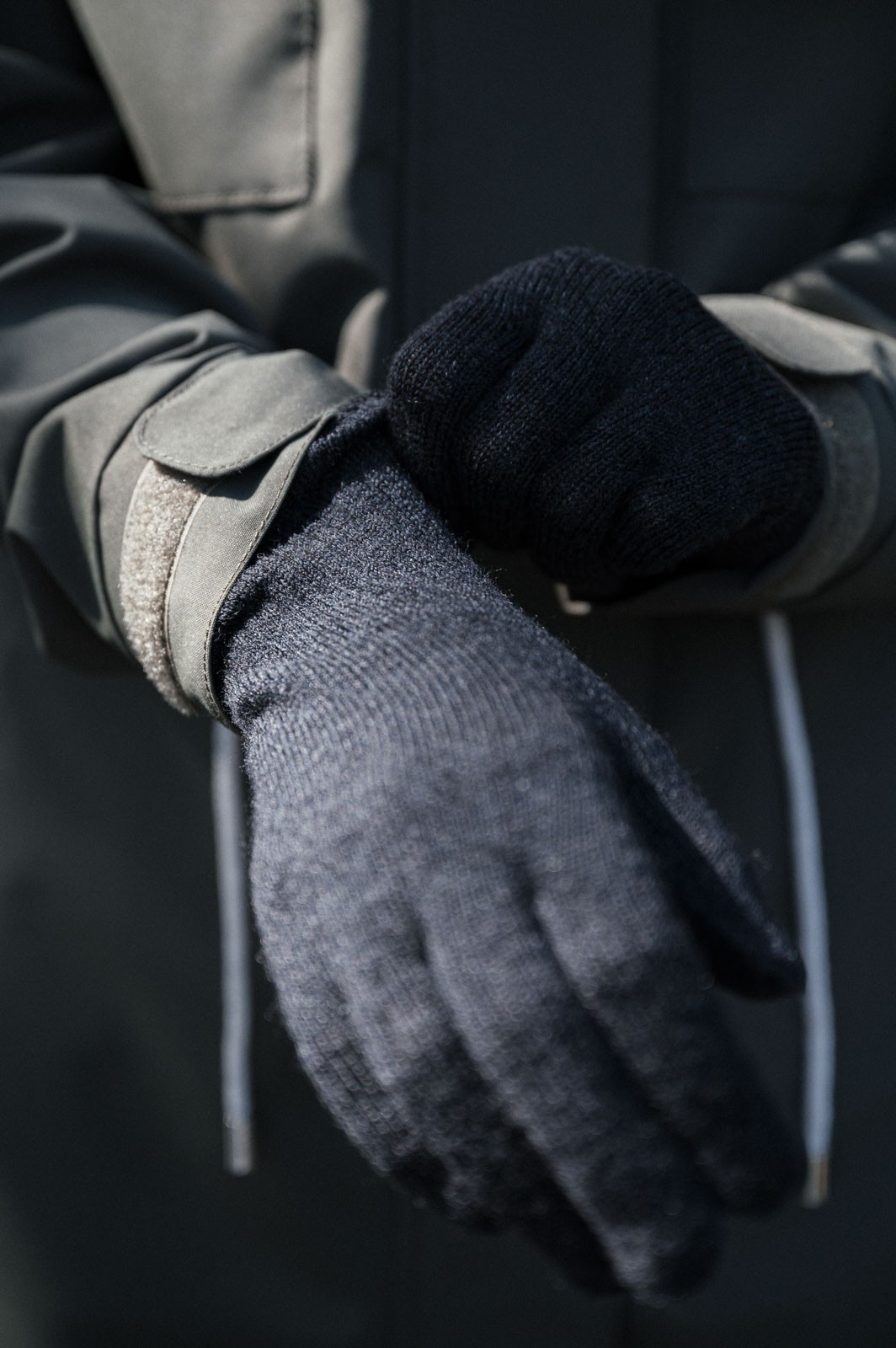 gloves merino Glove merino anthracite