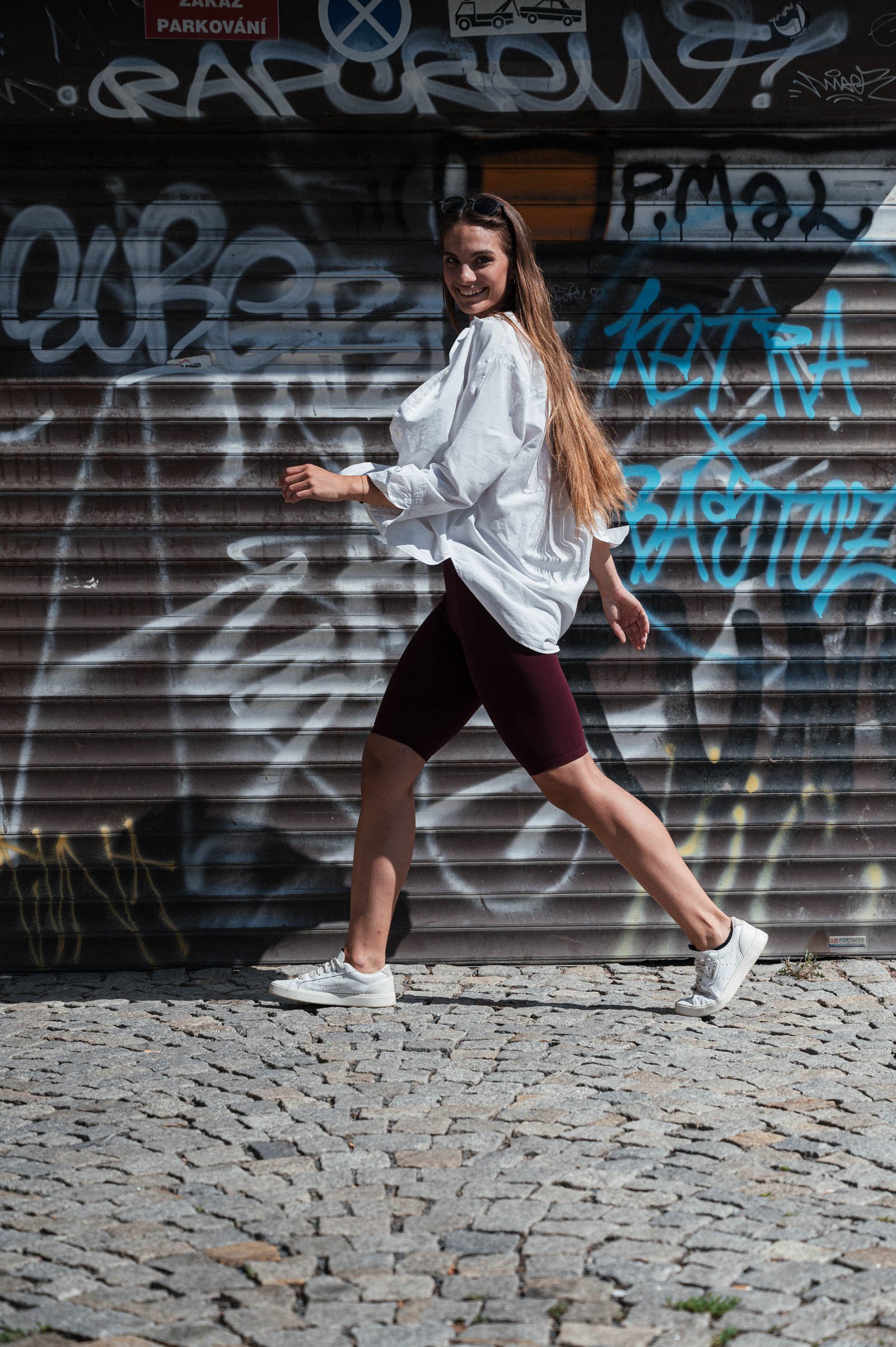 Bamboo leggings Pelota cherry