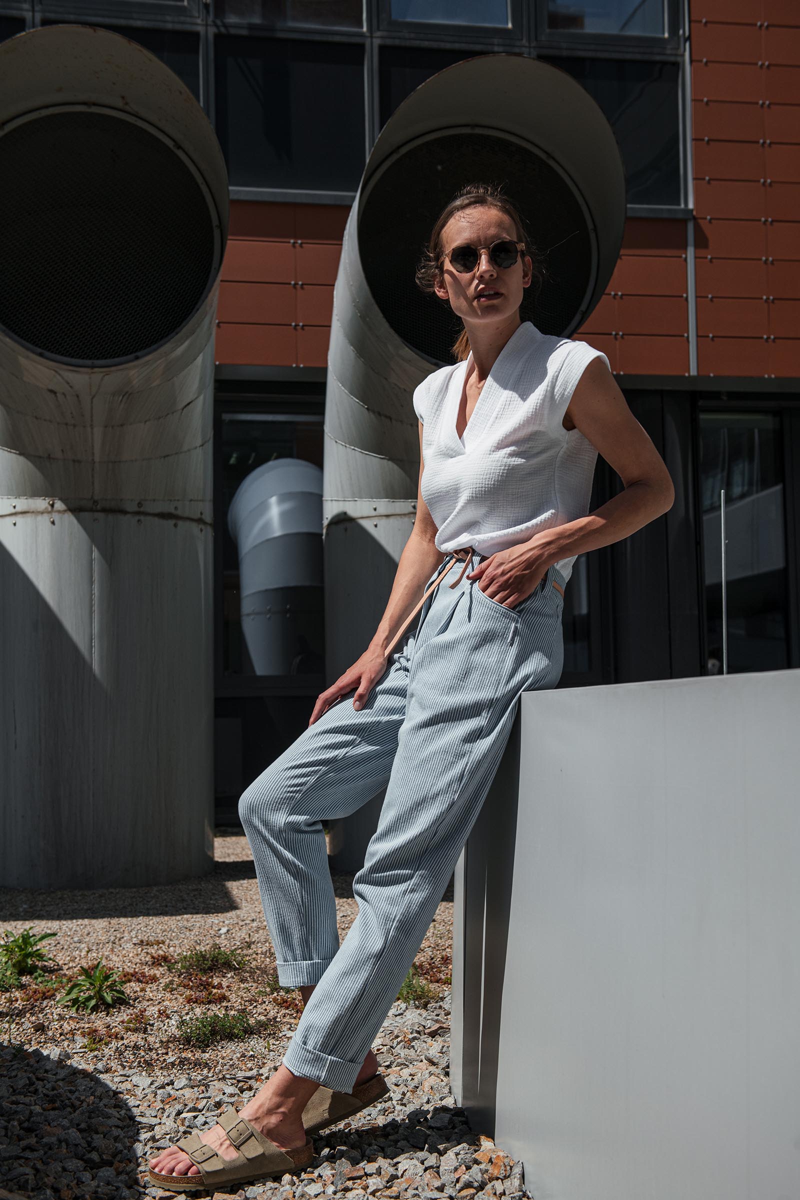 pants & shorts Gala blue stripe