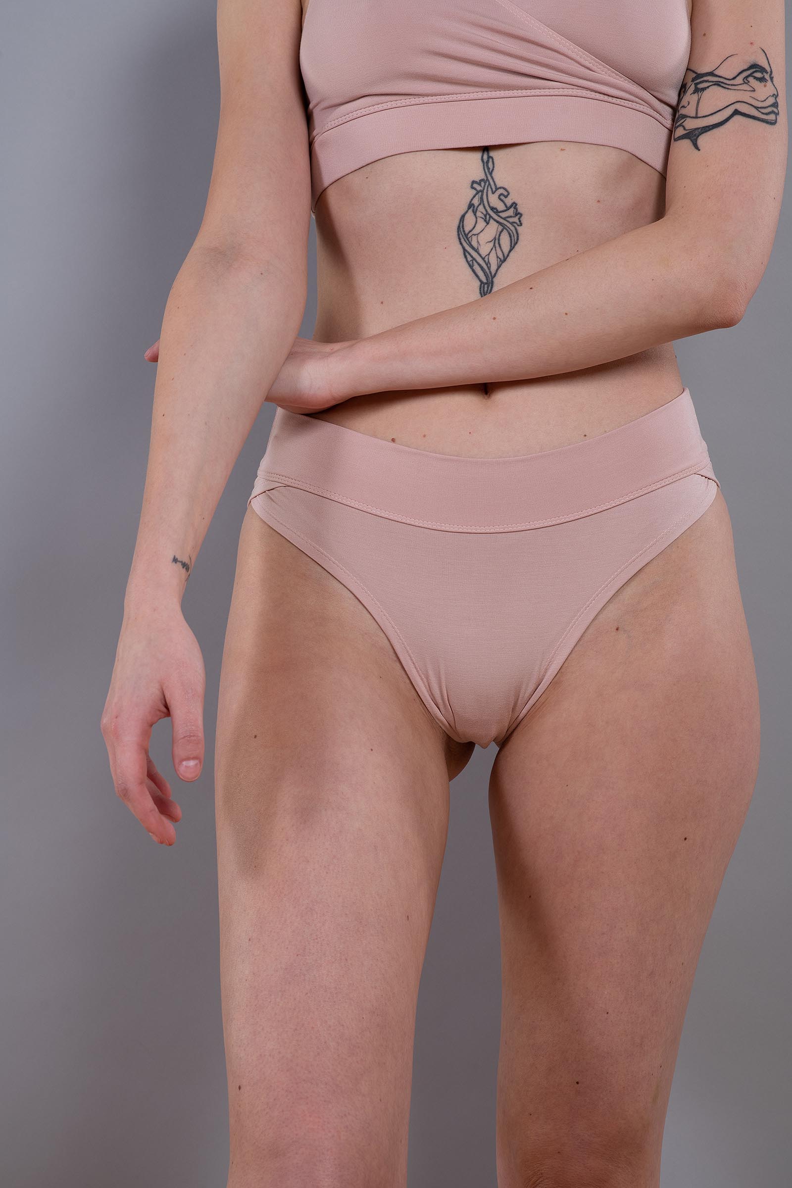 Bambusov prdlo Joana nude pink