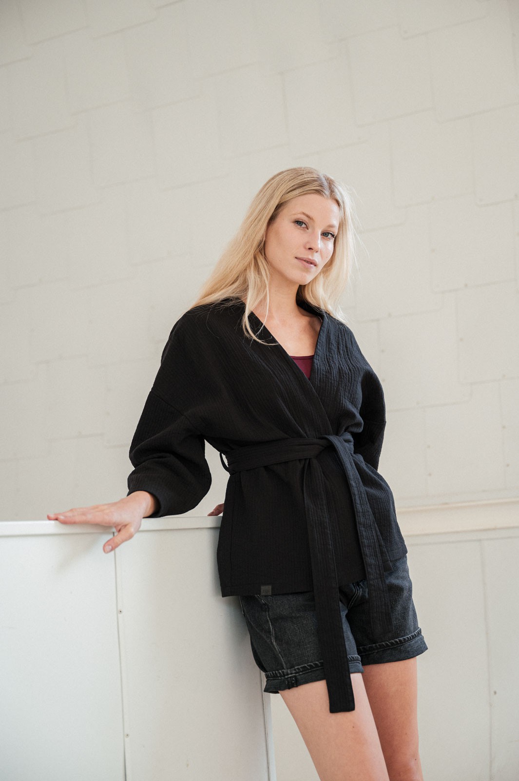 sweatshirt and rollneck Heda black