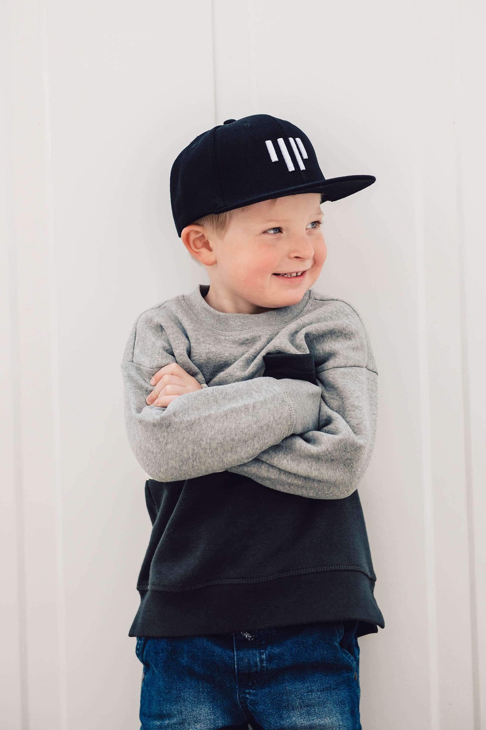 kids accessories Snapback Kids black and white