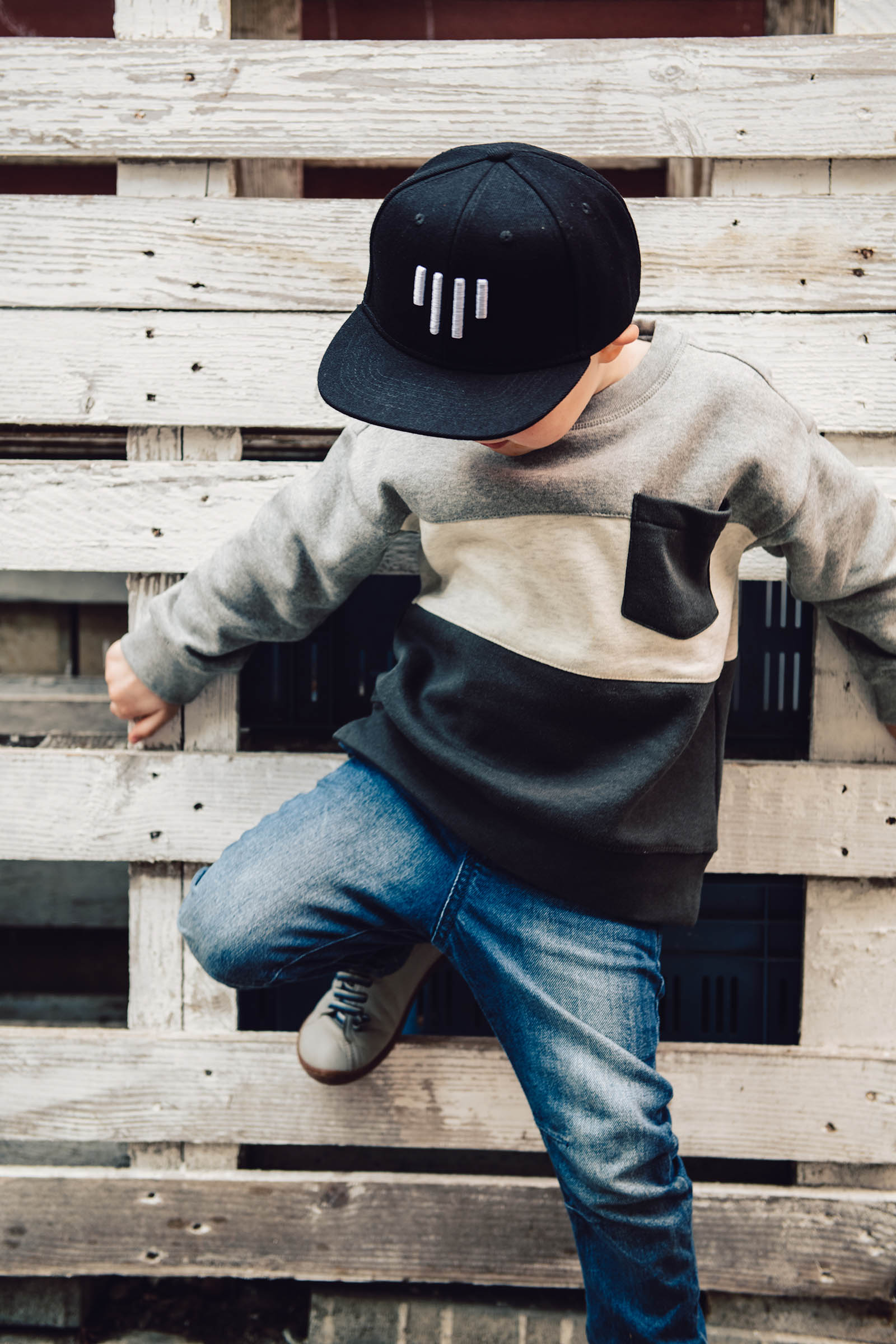 kids accessories Snapback Kids black and white