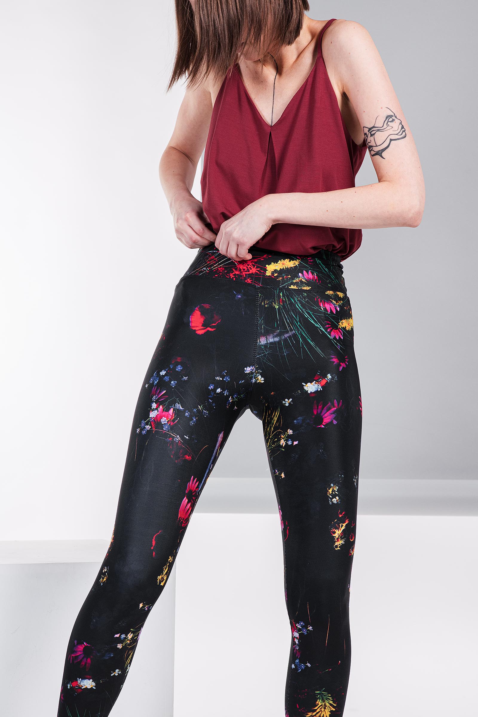 functional leggings Meadow flowers