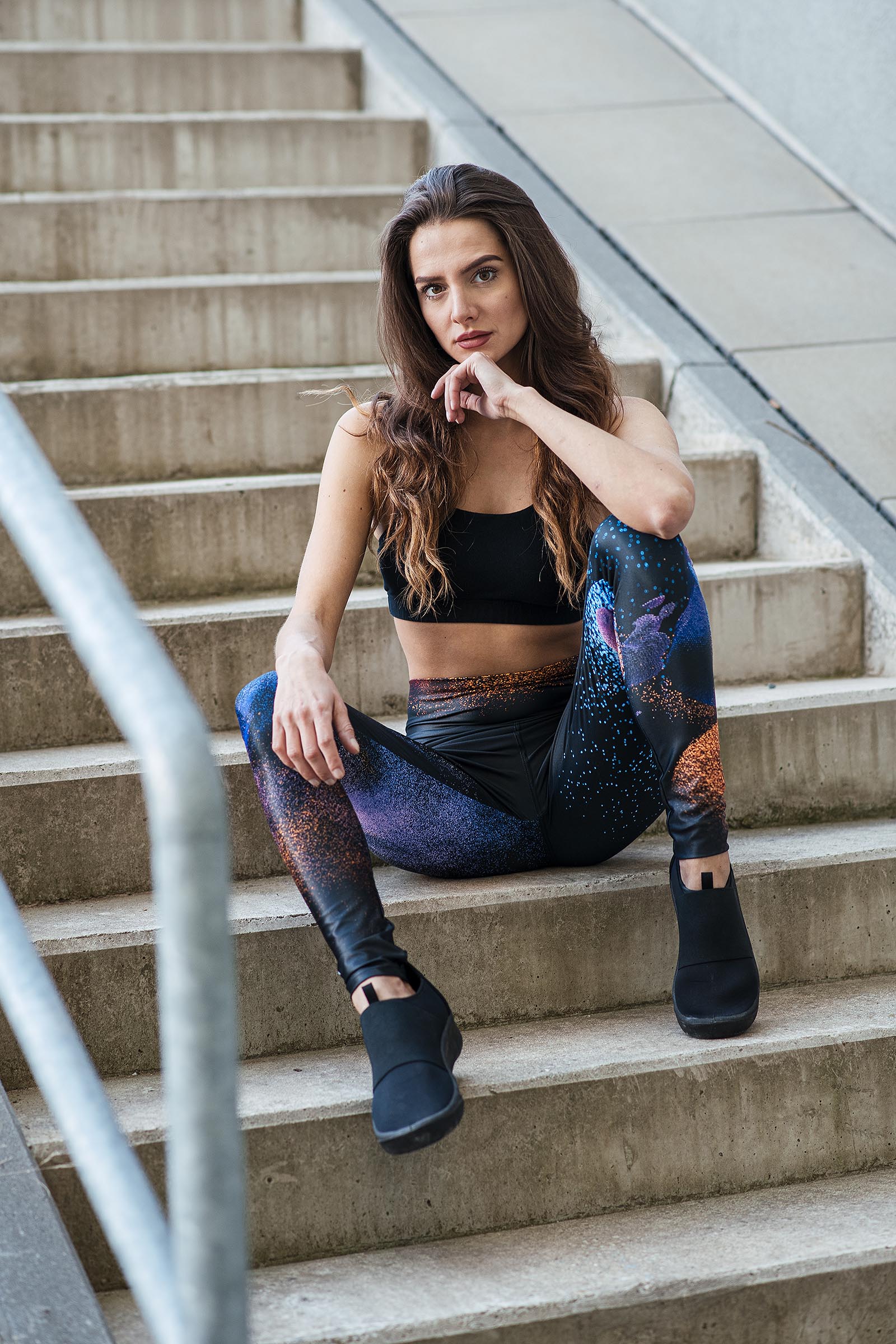 functional leggings Caroline black