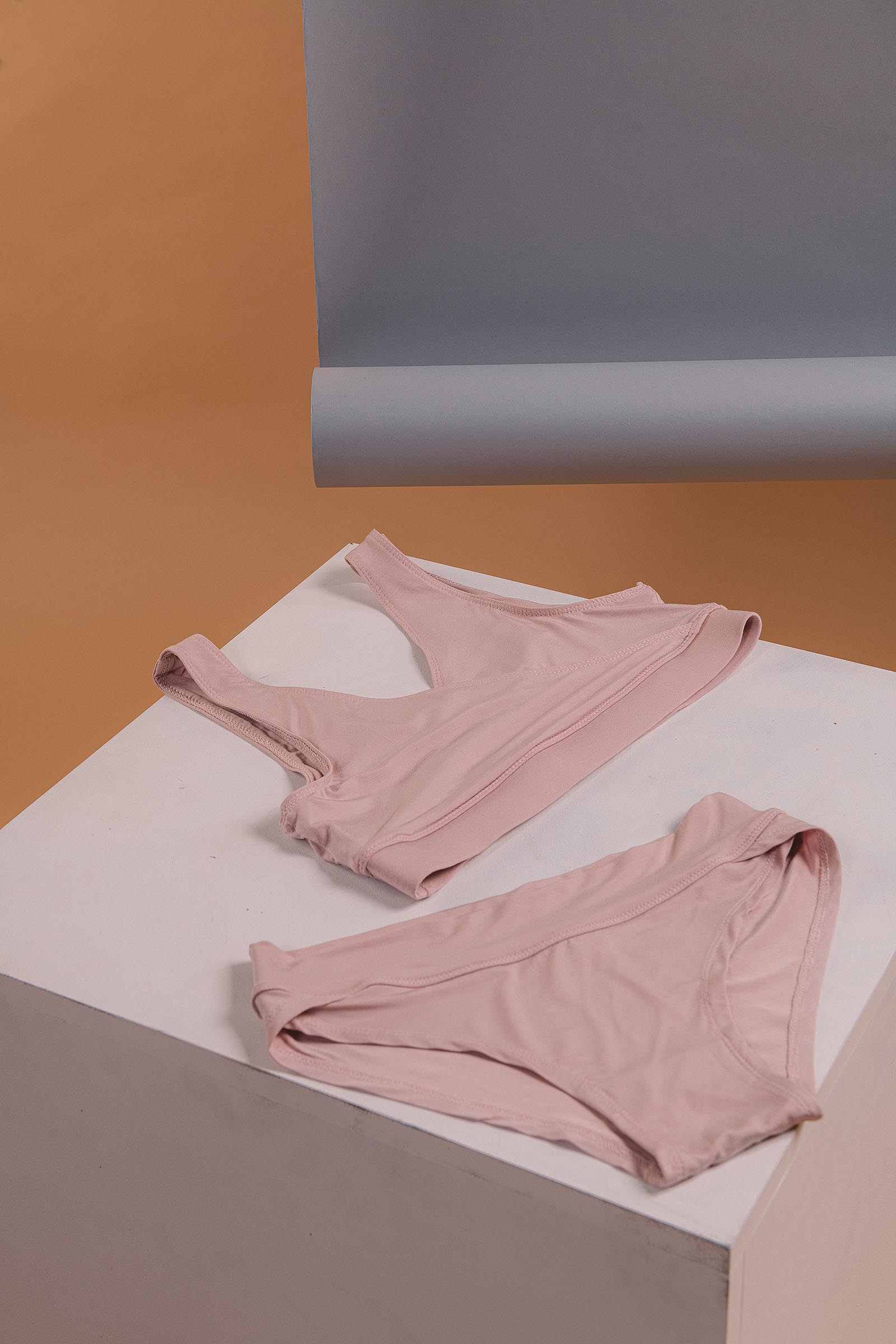 Bambusov prdlo Joana nude pink
