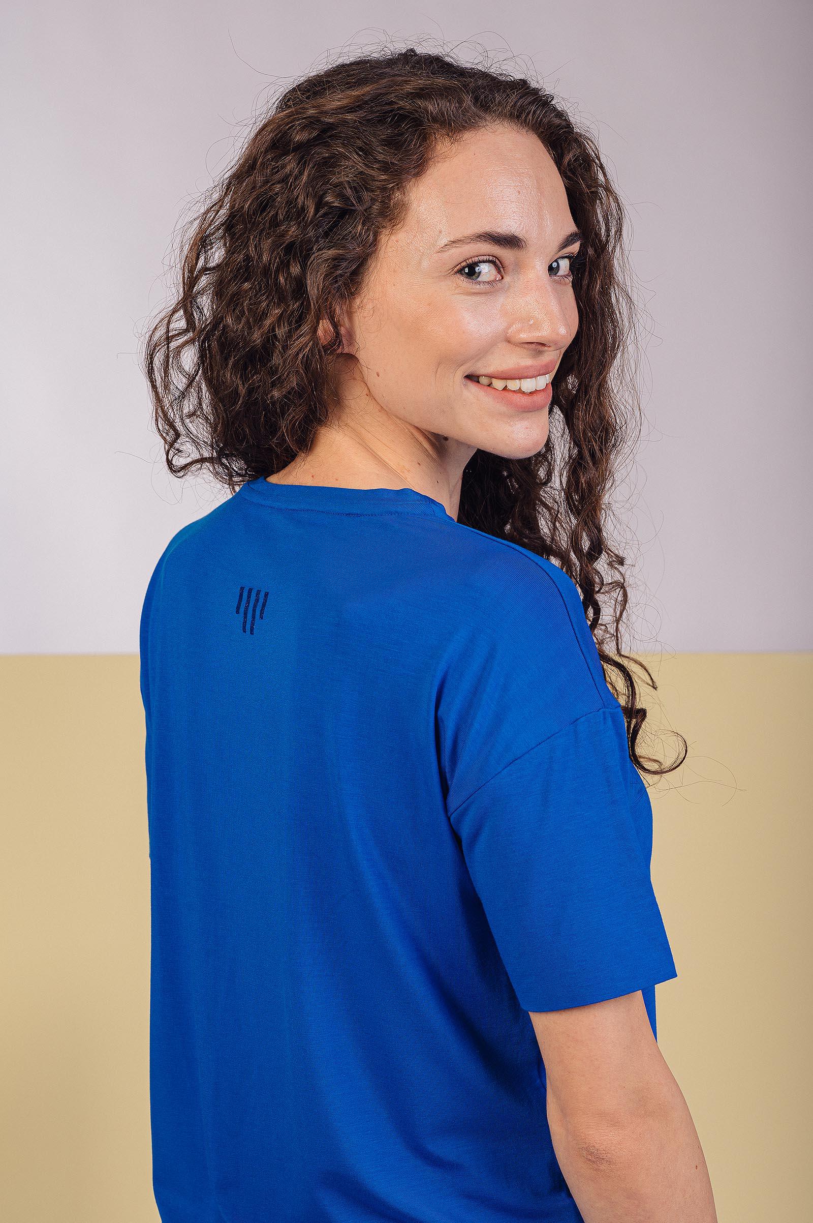 t-shirt and shirt Tori electric blue