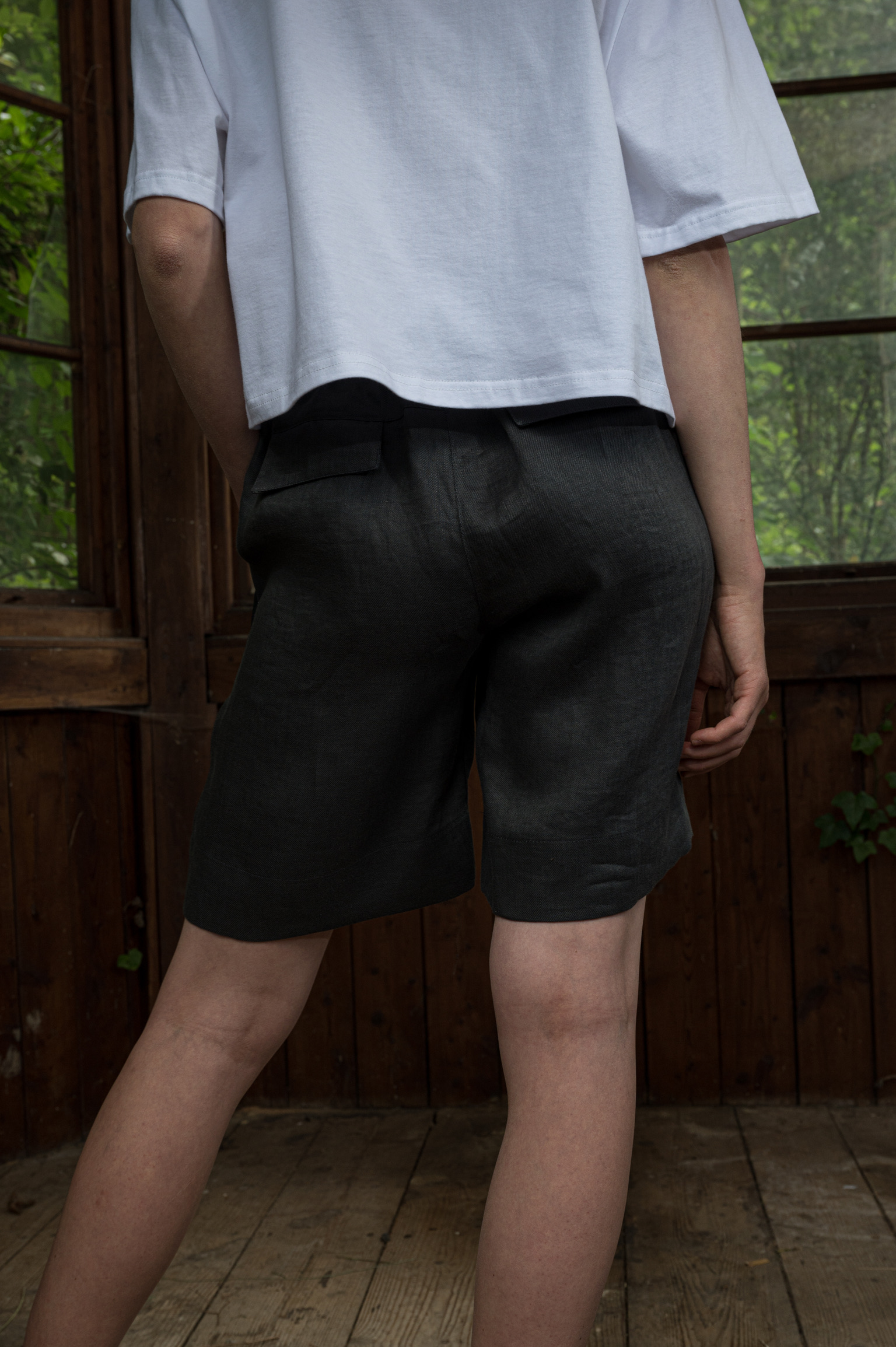 Basic John crop white