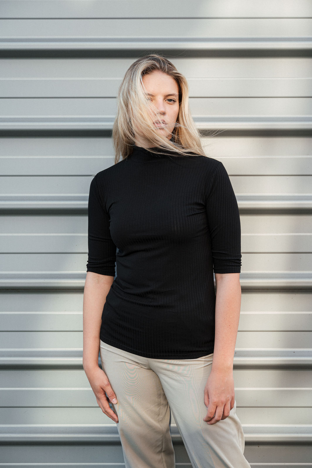 Rolky Salma black rib