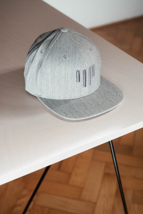 Unisex hats Flexfit YP grey melange