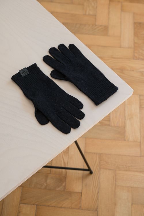 doplky Rukavice merino black