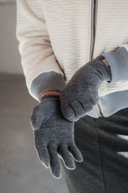 gloves merino Glove merino stone