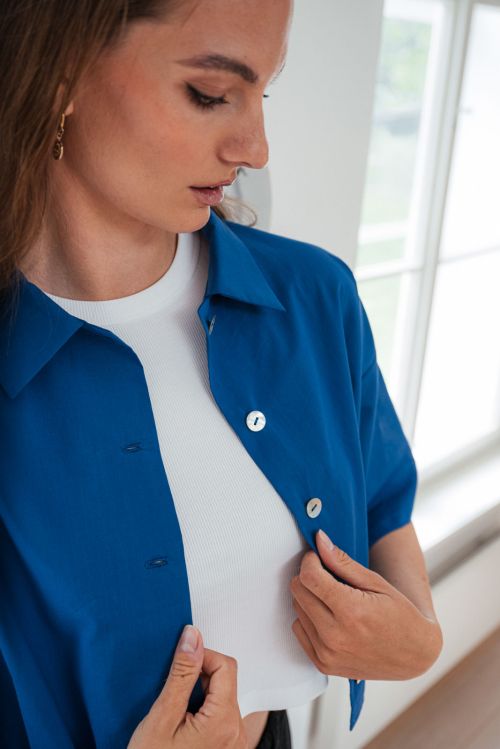 Koile Uma true blue poplin