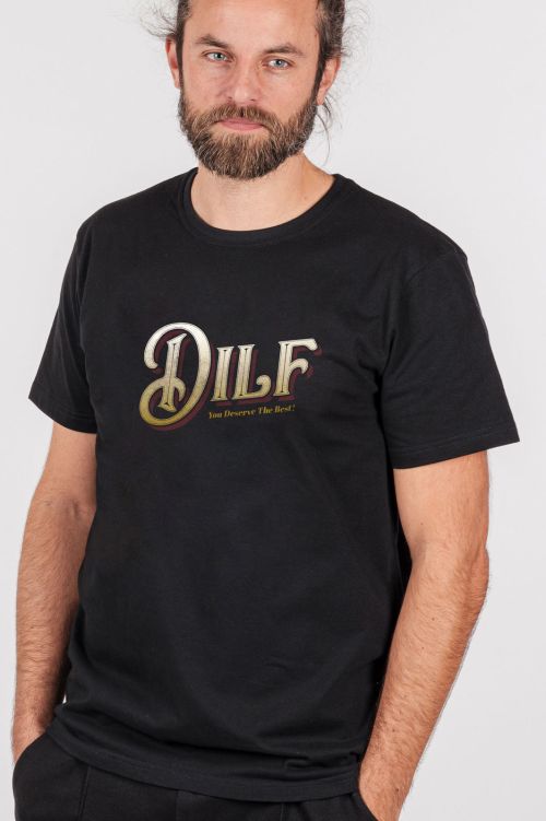 men t-shirt Dilf black