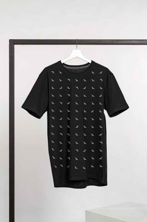 men t-shirt Grid black