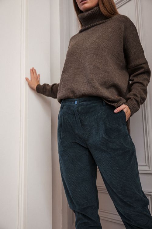 Pants Nora Cord petrol