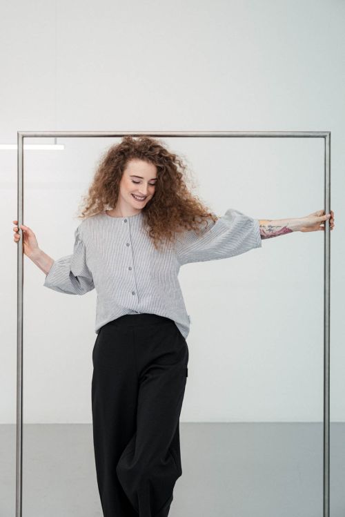 Halenky Scala stripe seersucker