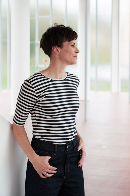 Trika Fiona navy stripe