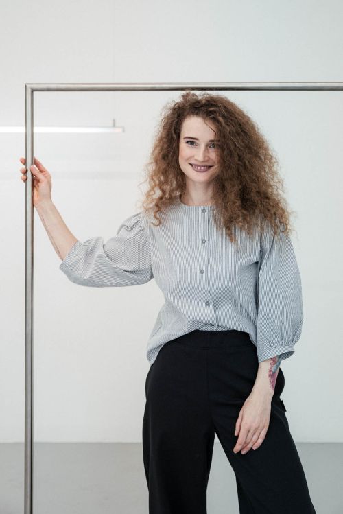 Halenky Scala stripe seersucker