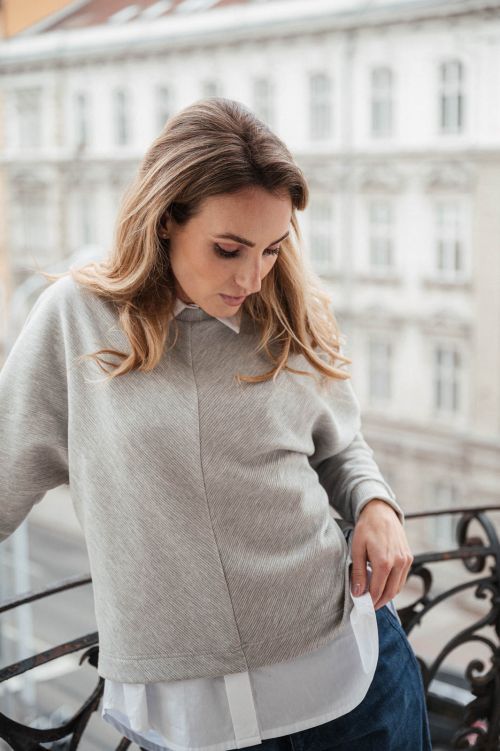 sweatshirt and sweathers Rosa heather grey