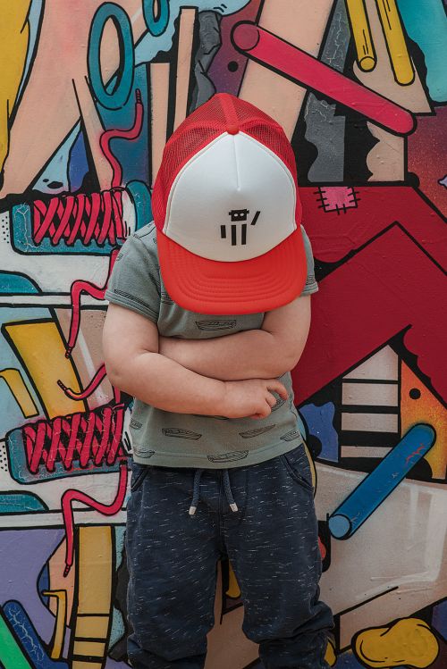 dtsk doplky Trucker kids red